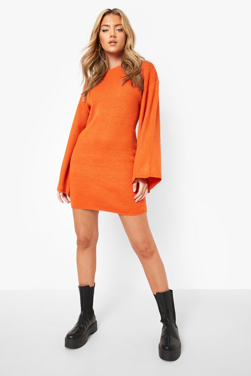 Burnt orange hotsell jumper dress